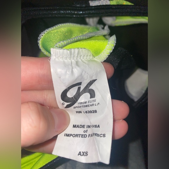 GK Elite gymnastics leotard with sequins - Picture 8 of 8